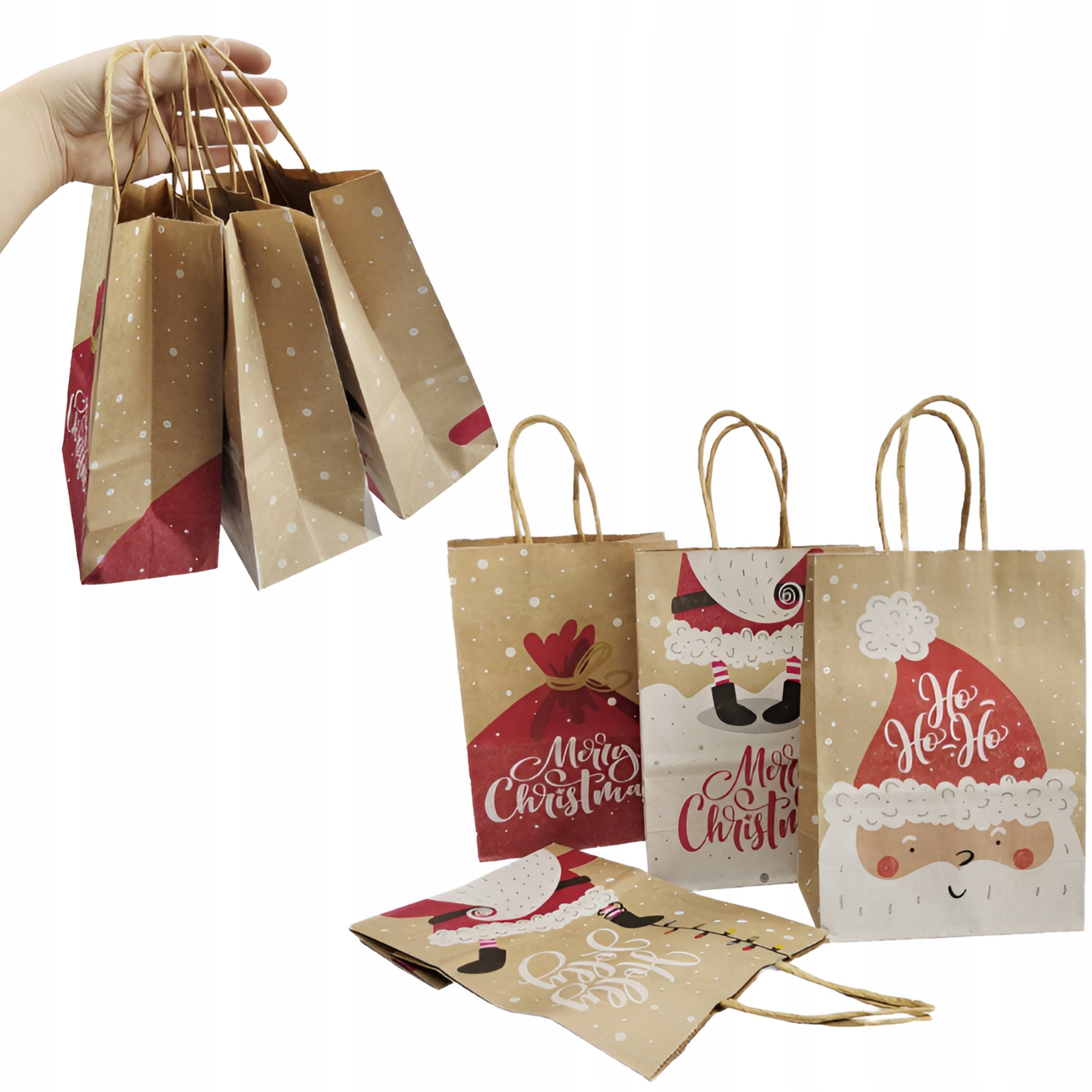Świąteczne Torebki Papierowe Na Prezenty 4szt.