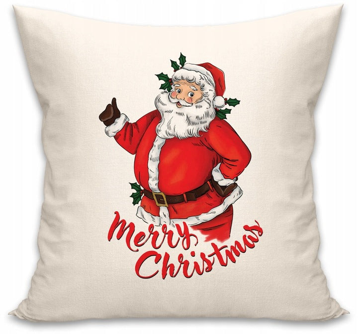 Poduszka Świąteczna 250×250mm Mikołaj Poszewka + Wkład