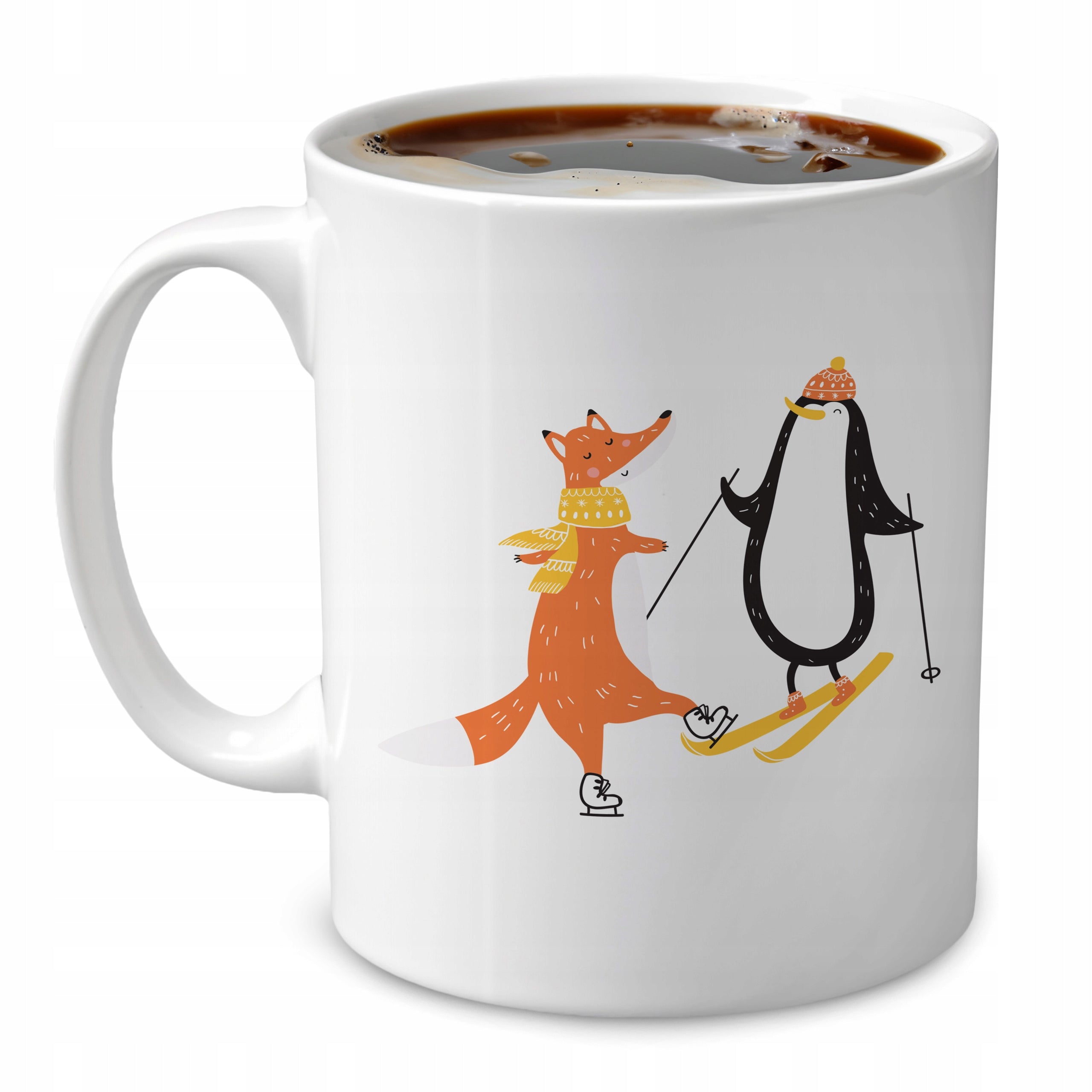 Kubek Świąteczny Lis i Pingwin 330ml