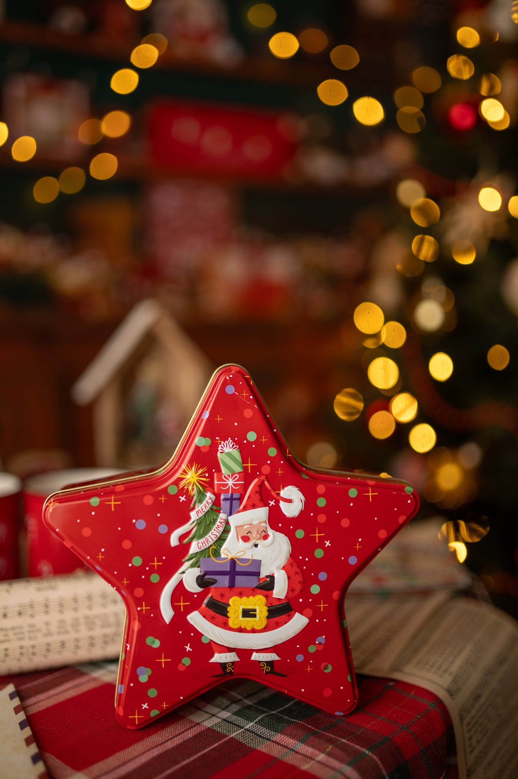 Świąteczny pojemnik na pierniki i ciastka