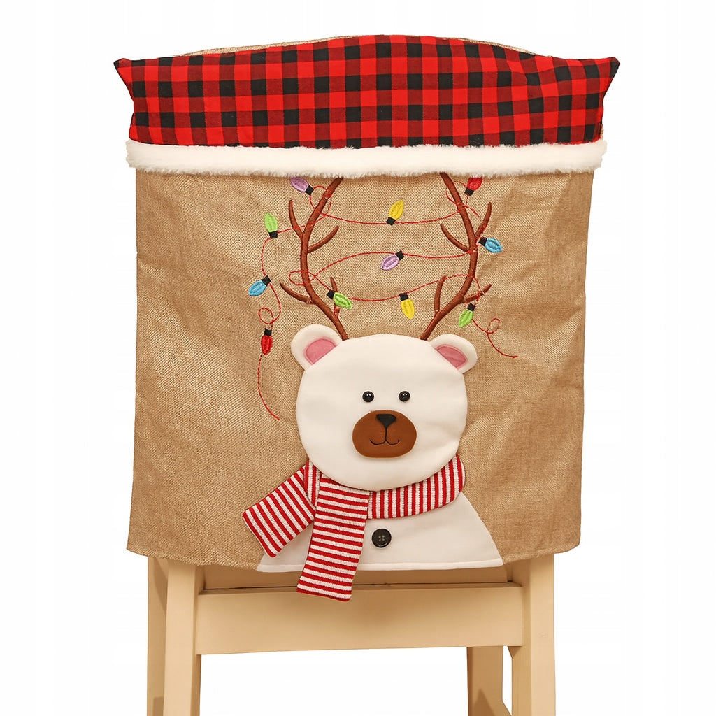 Pokrowiec Na Krzesło Miś Biały