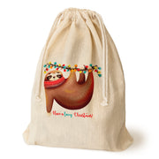 Świąteczny Worek Bawełniany 30×45cm –  Ekologiczny, z Nadrukiem