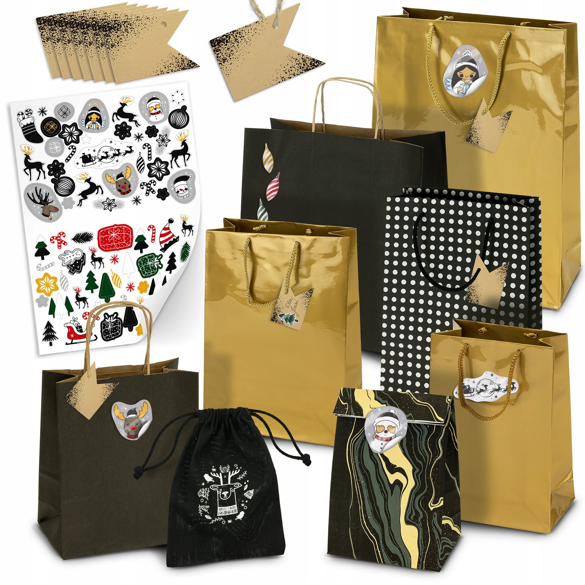 Świąteczny Zestaw Torebki Prezentowe