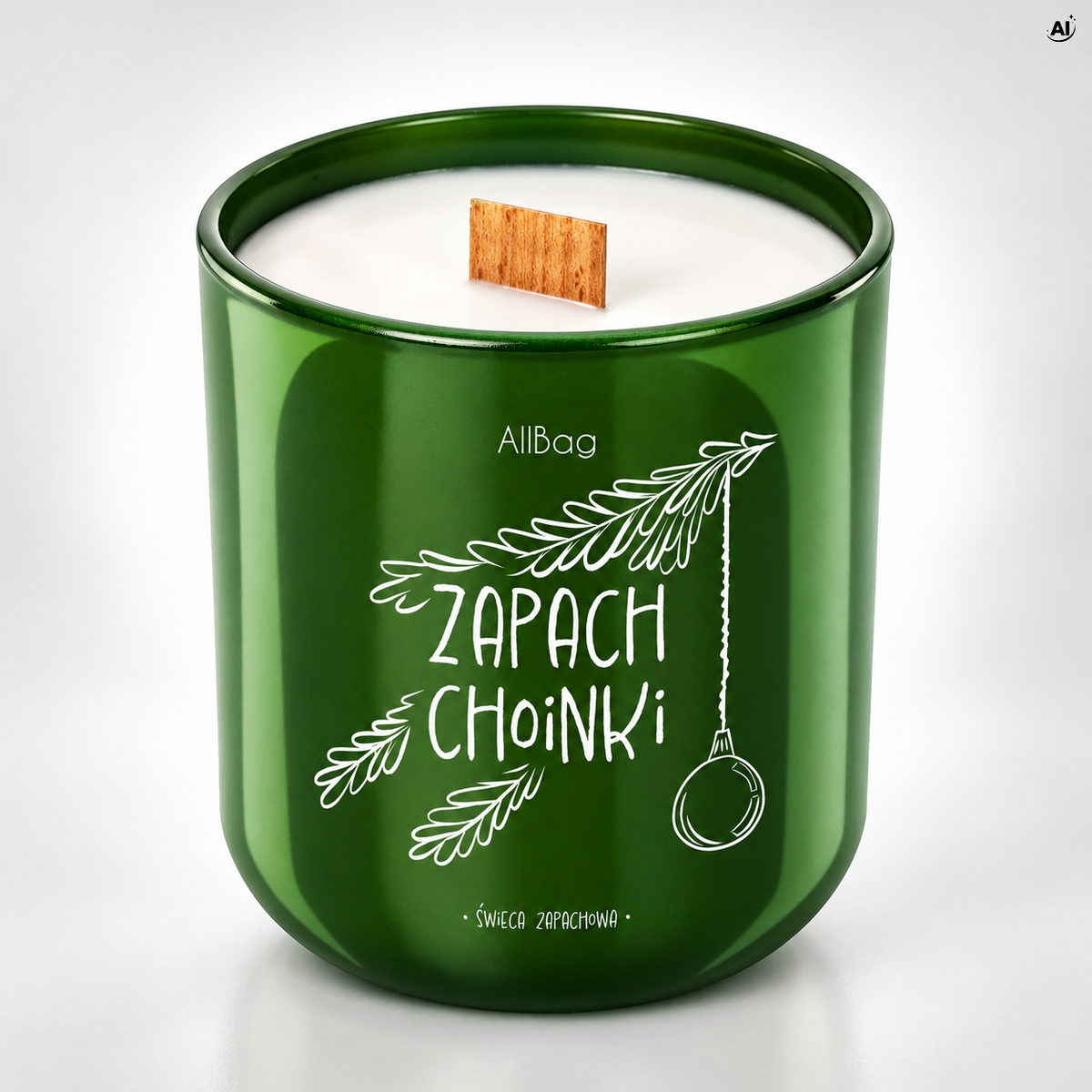 Zapachowa Świeca Sojowa w Szkle Zapach Choinki