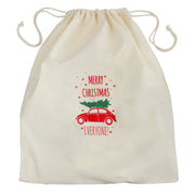 Worek świąteczny bawełniany 250x250 mm z nadrukiem Merry Christmas  prezentowy