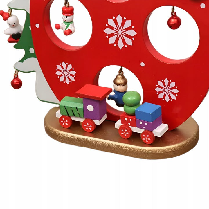 Drewniana Figurka Święty Mikołaj