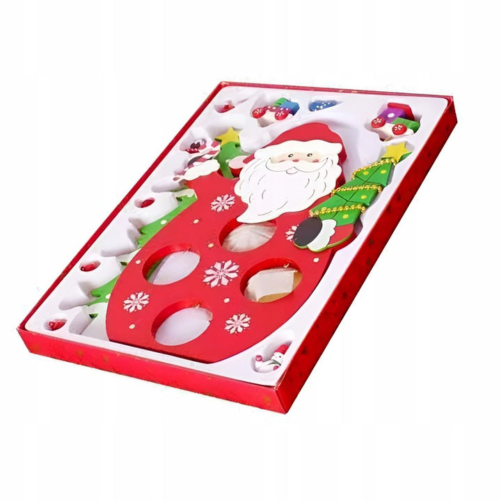 Drewniana Figurka Święty Mikołaj