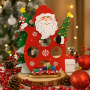 Drewniana Figurka Święty Mikołaj