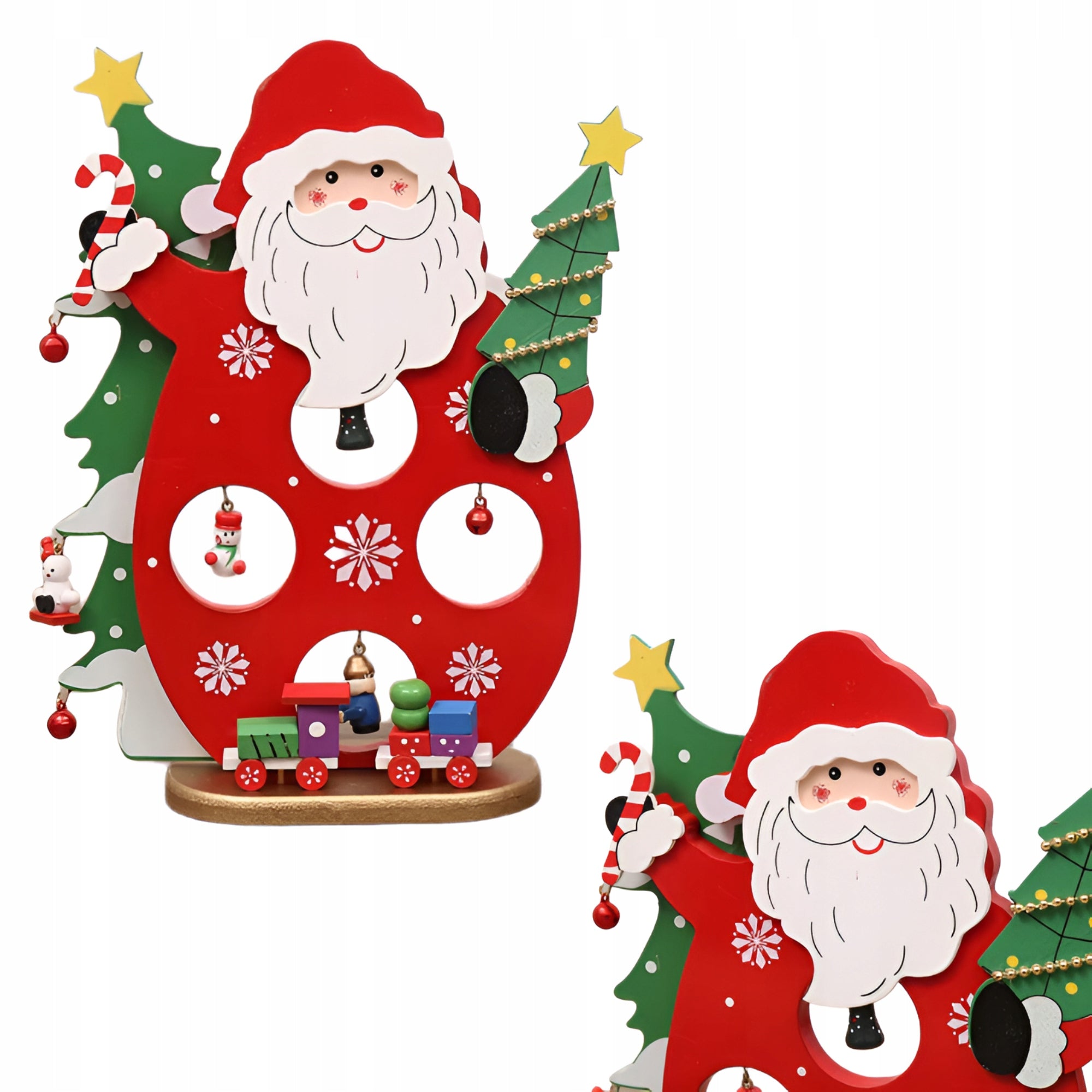 Drewniana Figurka Święty Mikołaj