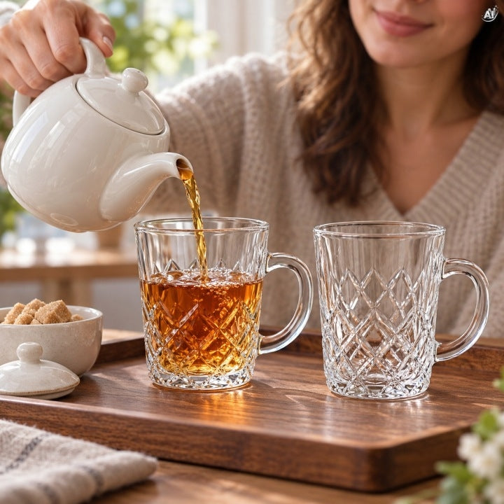 Szklanki z Uchem 240 ml 6 szt.