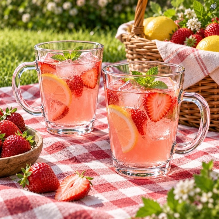 Szklanki z Uchem 350 ml 6 szt.