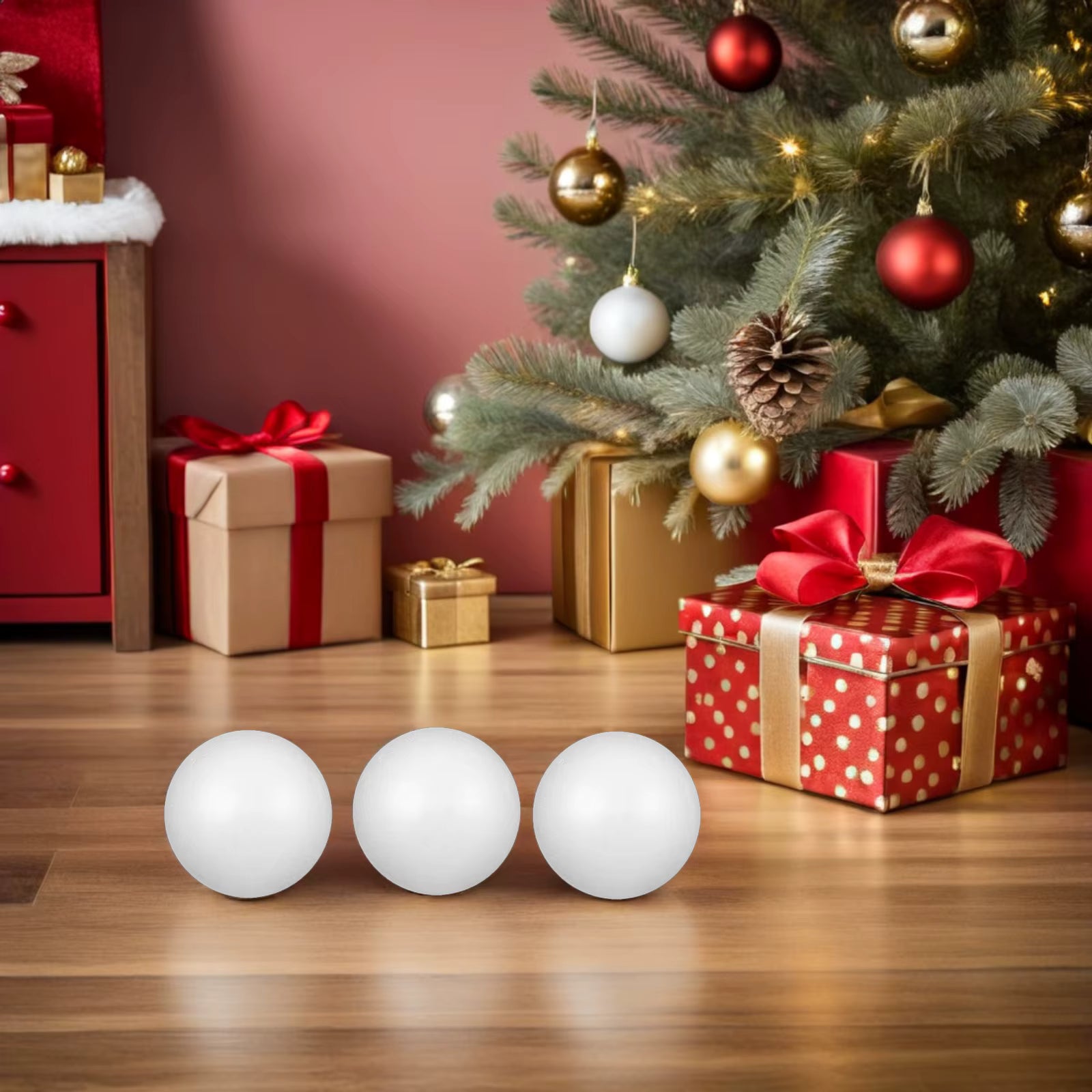 Bombki Styropianowe Zestaw Do Dekoracji