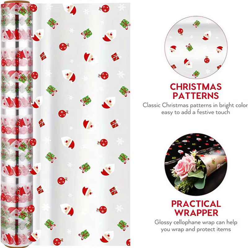 Świąteczna Folia Papier Celofan Do Pakowania