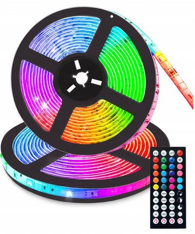 Taśma LED RGB z pilotem – zestaw oświetleniowy