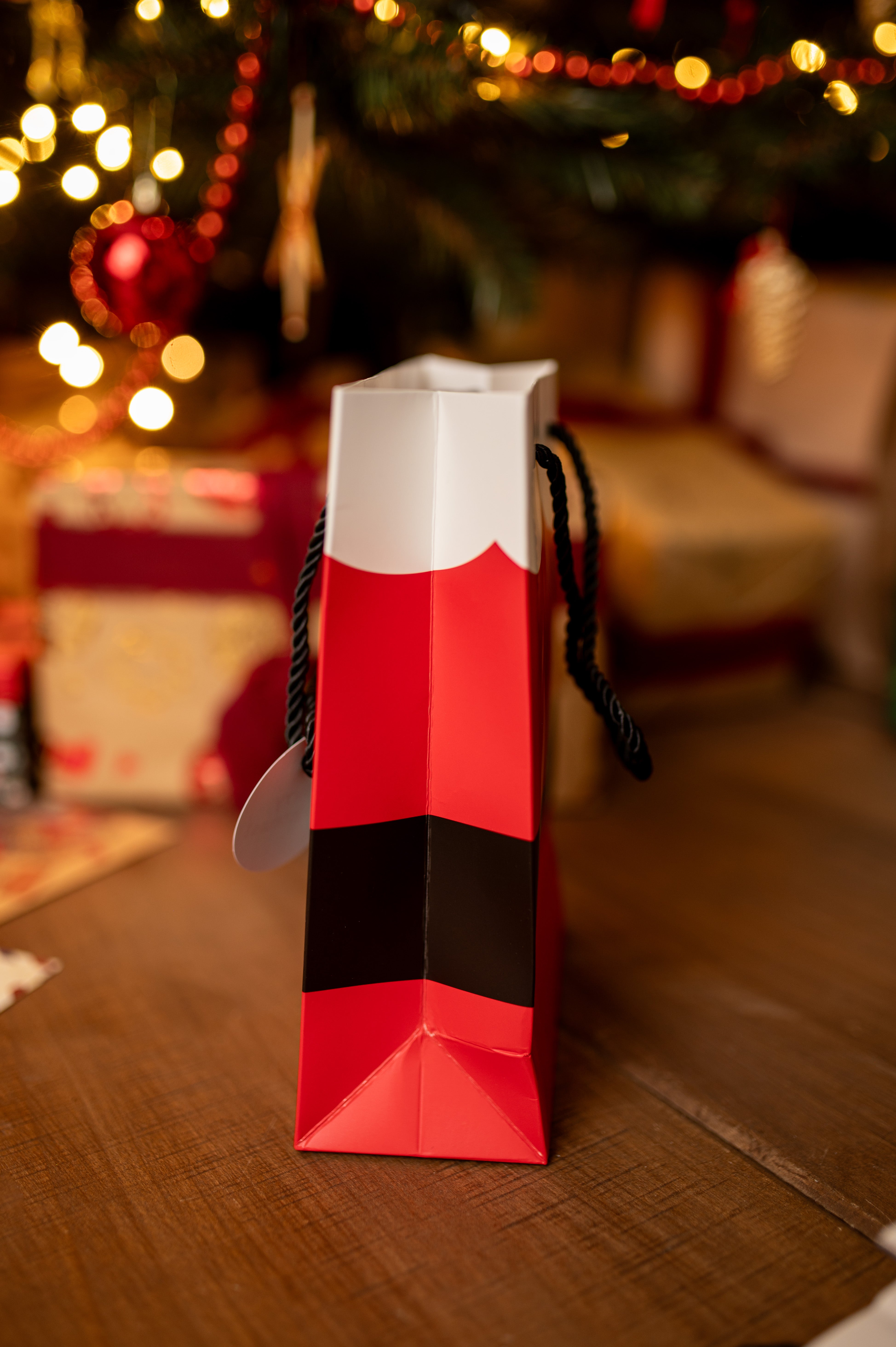 Torba Papierowa Strój Mikołaj 175x75x225mm 3szt