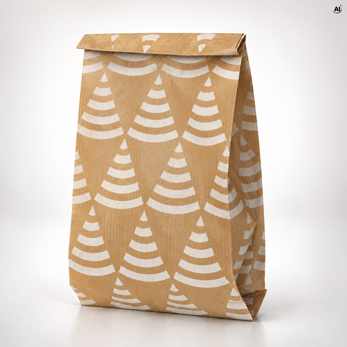 Torba papierowa świąteczna 120x210mm Choinki 50szt.