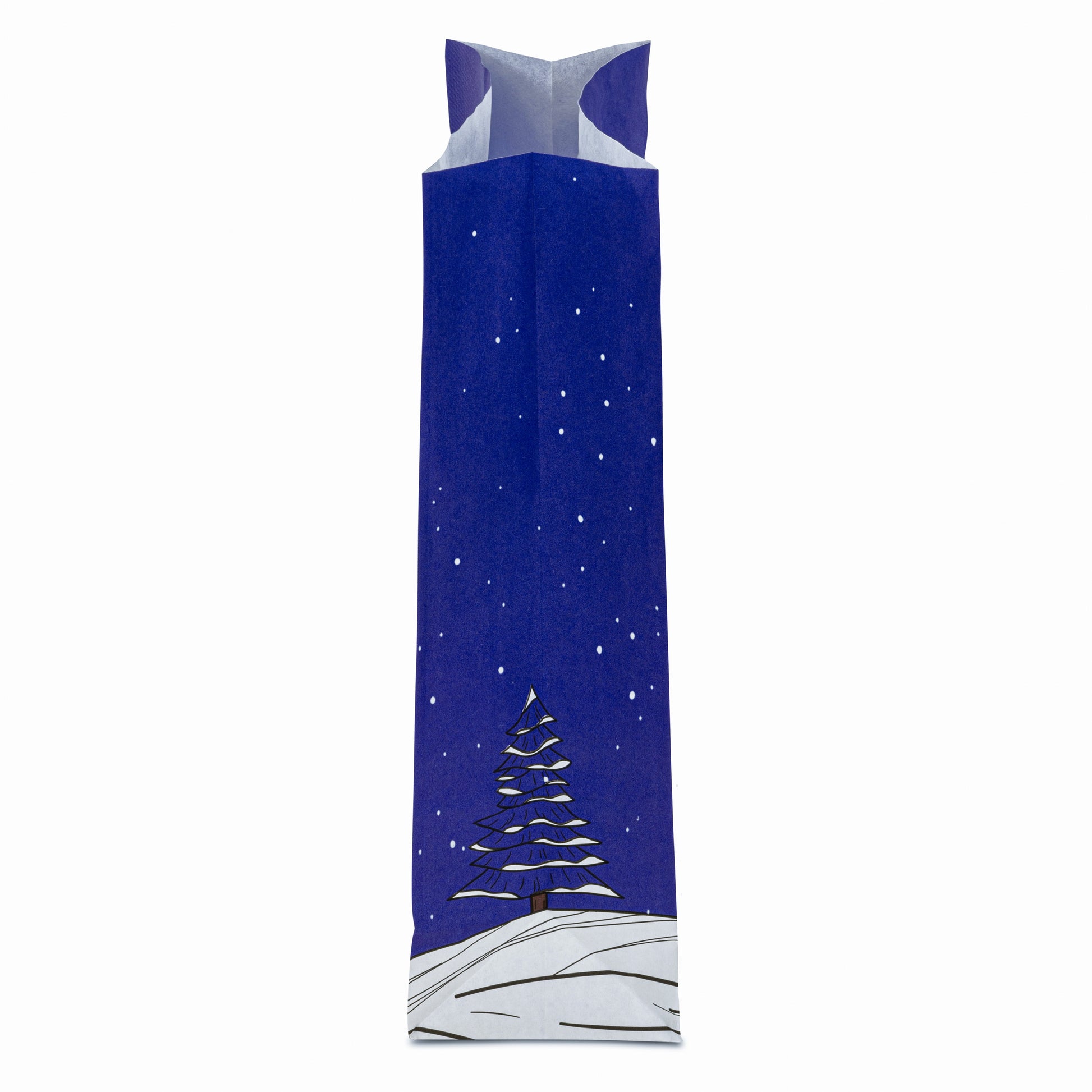Torba papierowa świąteczna 160x80x270mm Choinka