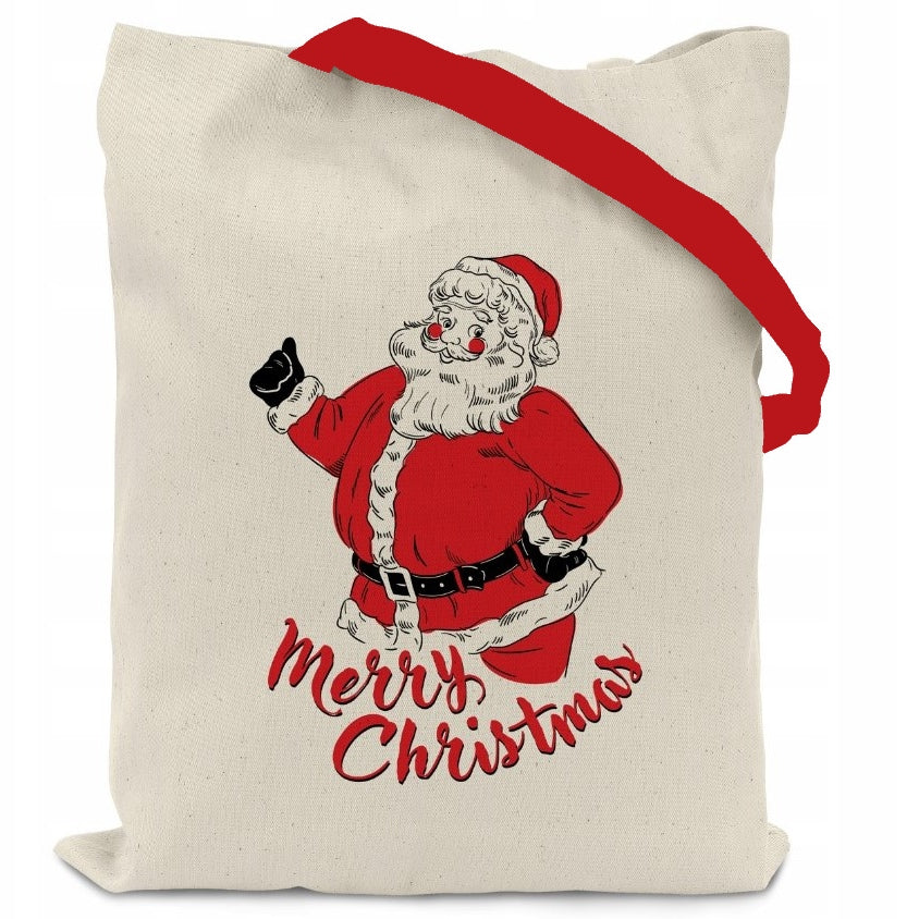 Torba Świąteczna Bawełniana 380x420mm Ecru