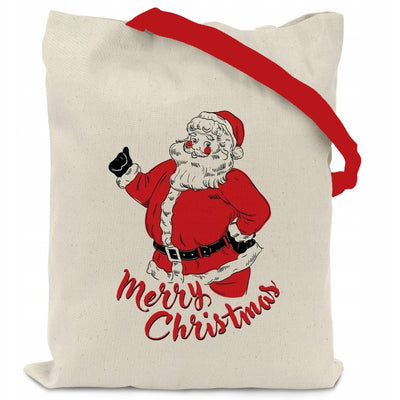 Torba Świąteczna Bawełniana 380x420mm Ecru