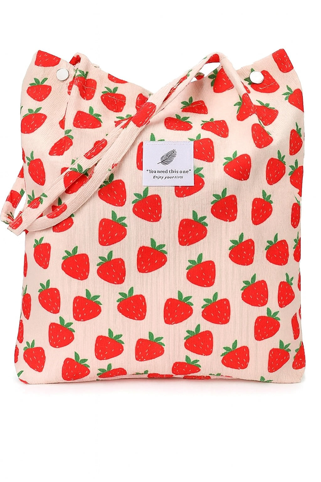 Torba Sztruksowa 380x100x350mm Truskawki