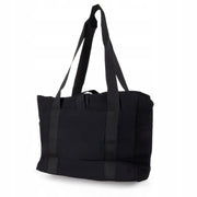Pojemna torba na ramię shopper, czarna, 38 x 15 x 30 cm