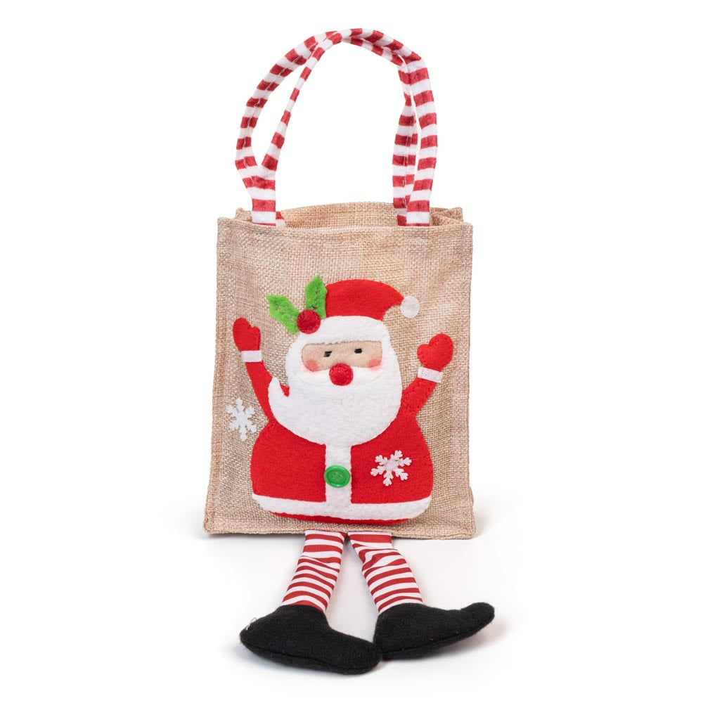 Torba Jutowa 150x185mm z motywem Mikołaja
