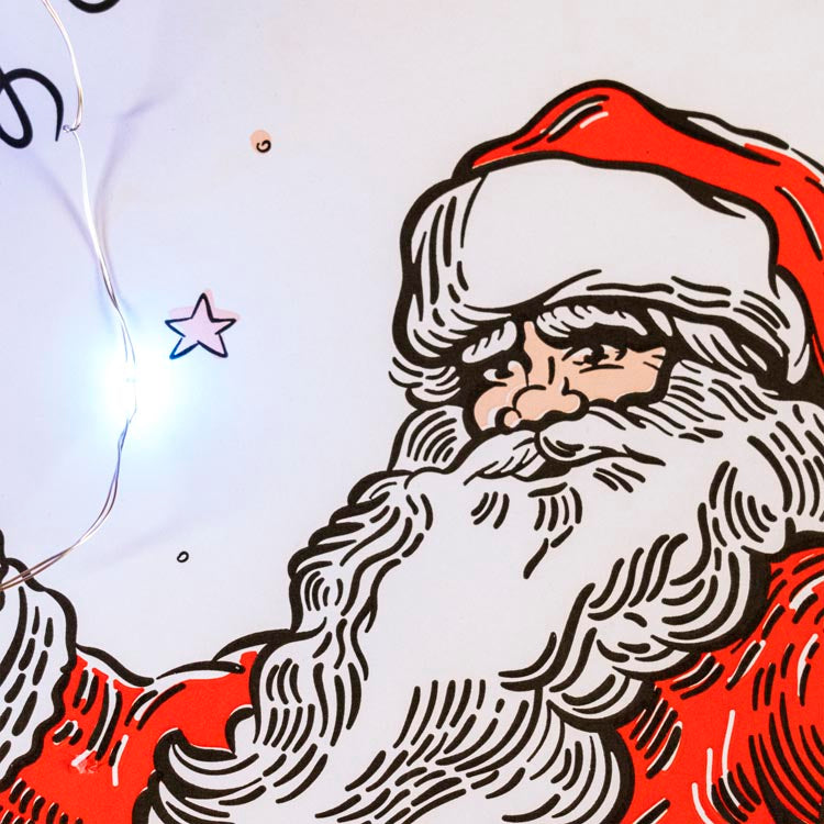 Torba papierowa świąteczna 400x180x390 mm Mikołaj i Elf