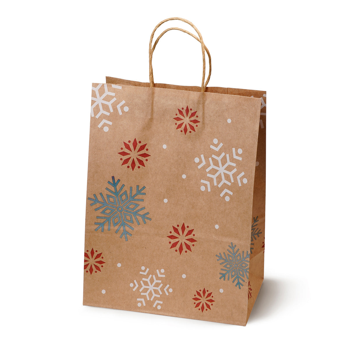 Torba papierowa świąteczna 210x110x270mm Śnieżynka Choinka Renifer 5szt.