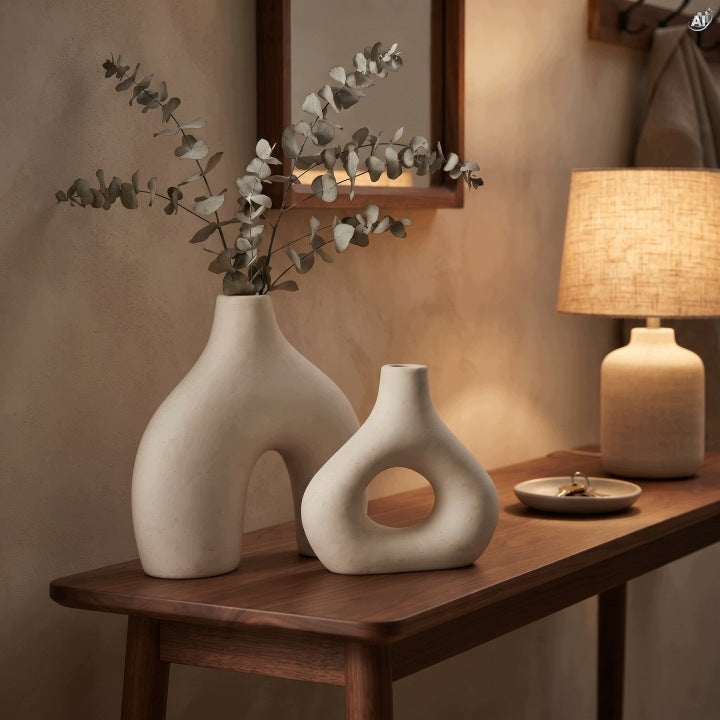 Wazony Ceramiczne 2 szt. Boho