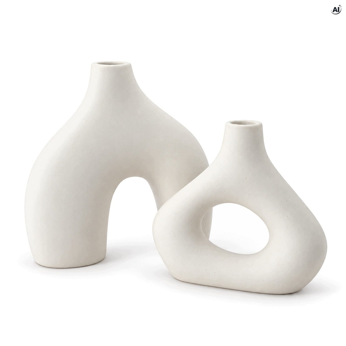 Wazony Ceramiczne 2 szt. Boho