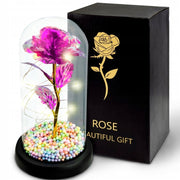 Wieczna róża w szkle z podświetleniem LED