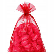 Worki Organza 100x150mm Bordowe 10szt