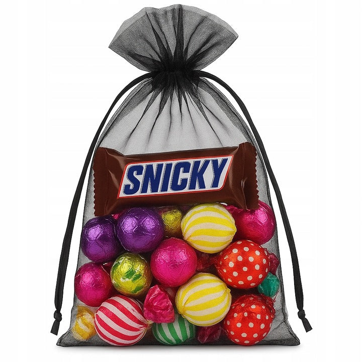 Worki z Organzy 150x200mm Bordowe 10szt