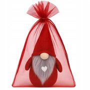 Worki Organza 150x200mm Bordowe 10szt