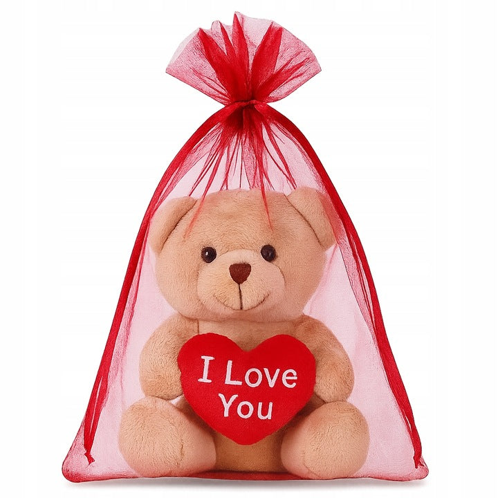 Worki z Organzy 200x300mm Bordowe 10szt