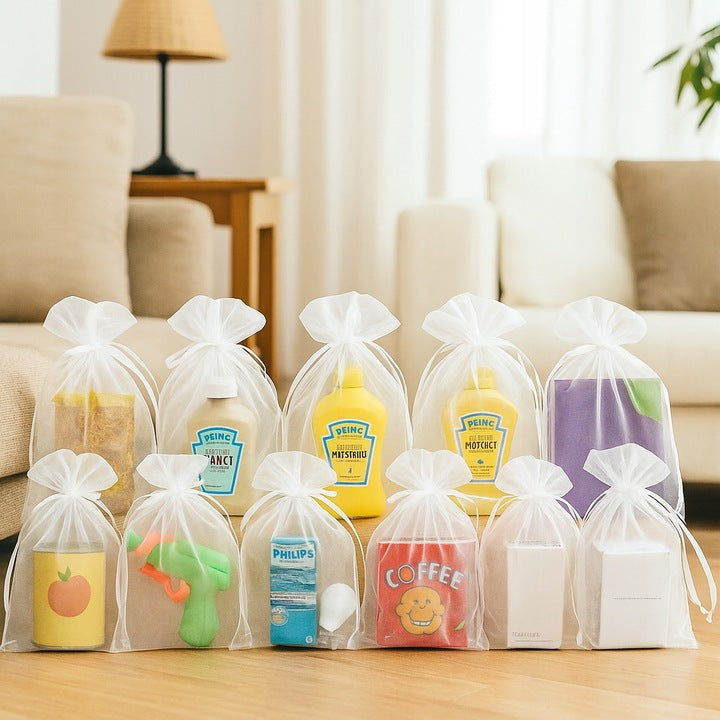 Worki Z Organzy 150x200mmBiały 10szt