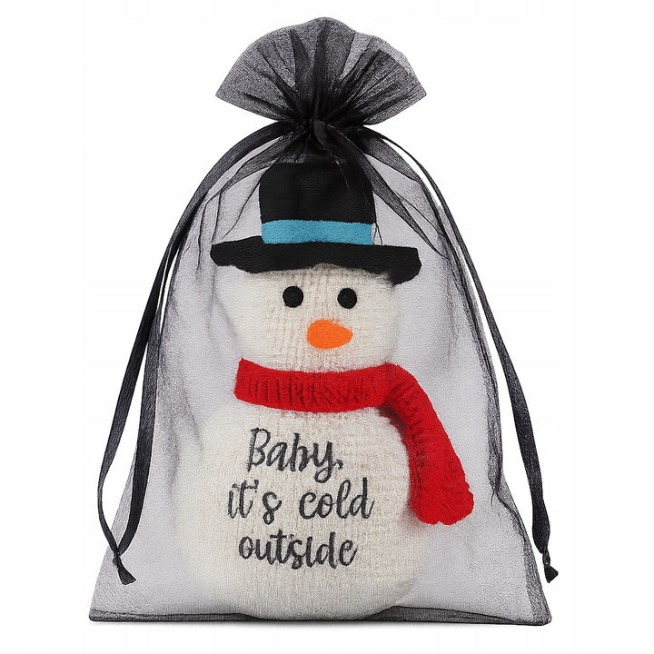 Worki z Organzy 200x300mm Czarne