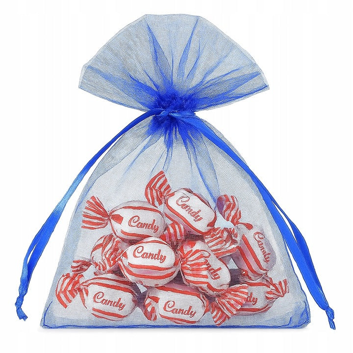 Worki Organza 70x90mm Bordowe 10szt