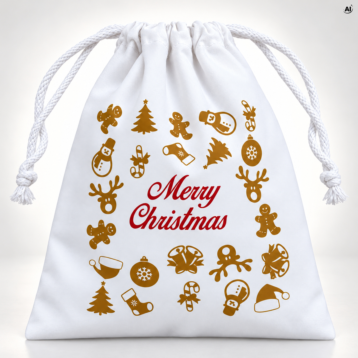 Woreczek poliestrowy świąteczny 160x210mm MERRY CHRISTMAS