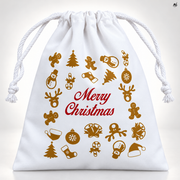 Woreczek poliestrowy świąteczny 160x210mm MERRY CHRISTMAS