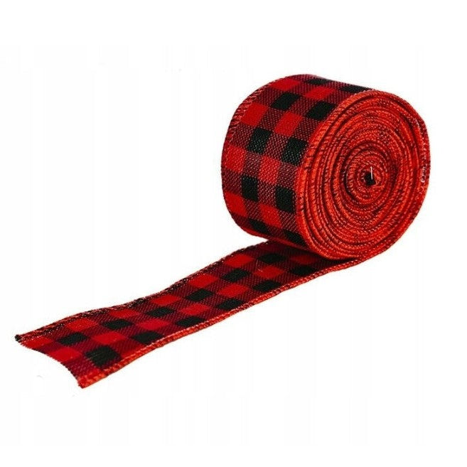 Wstążka w świąteczną kratkę