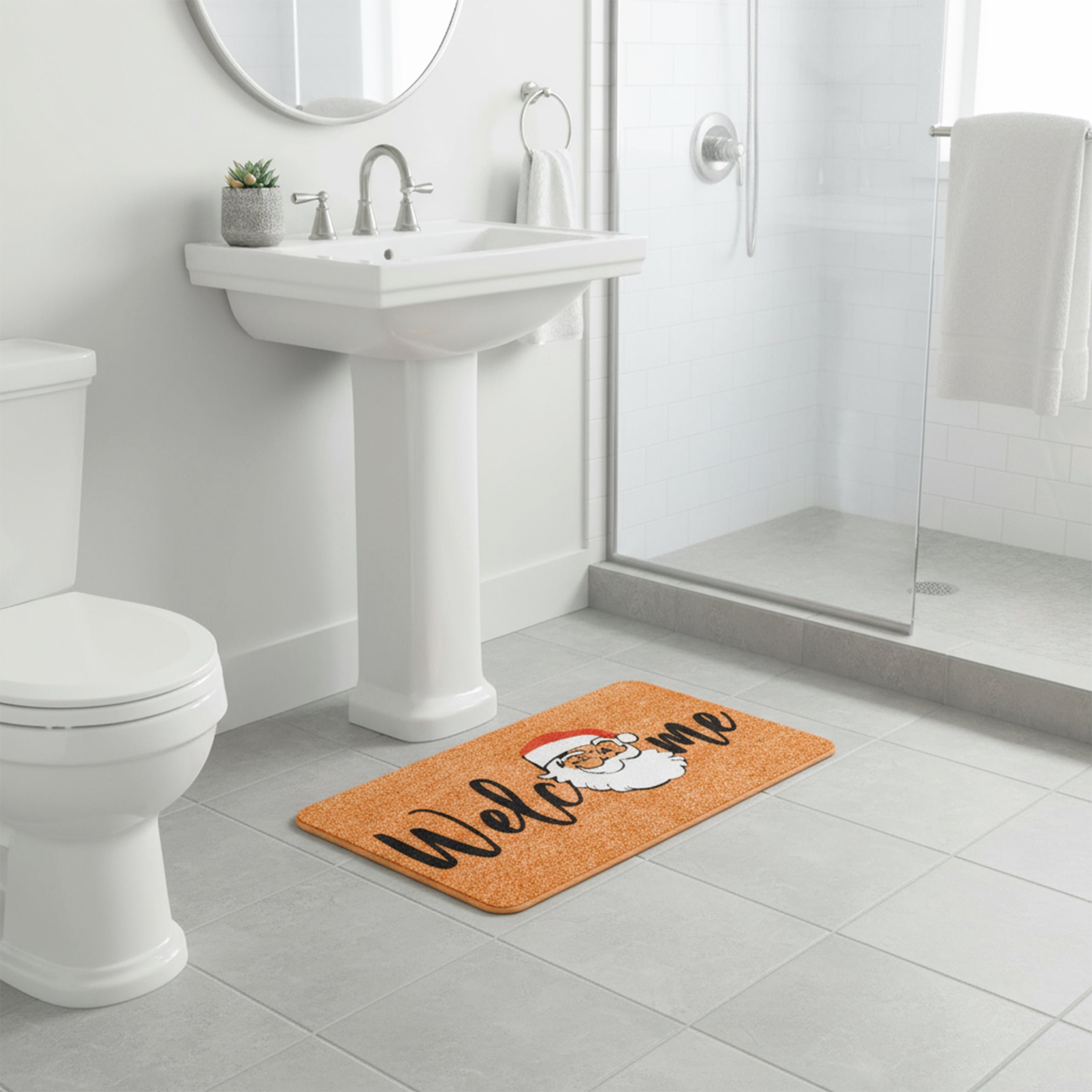 Świąteczna wycieraczka do butów WELCOME Mikołaj dekoracja wejścia