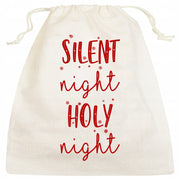Woreczek bawełniany świąteczny SILENT NIGHT HOLY 25x28cm 145g