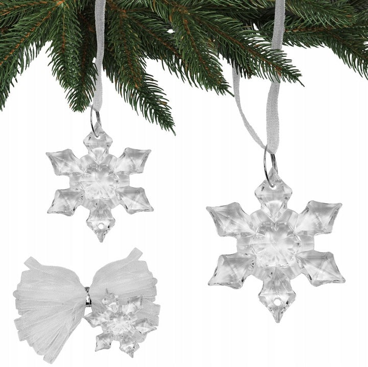Zawieszki Kryształowa Śnieżynka 100szt