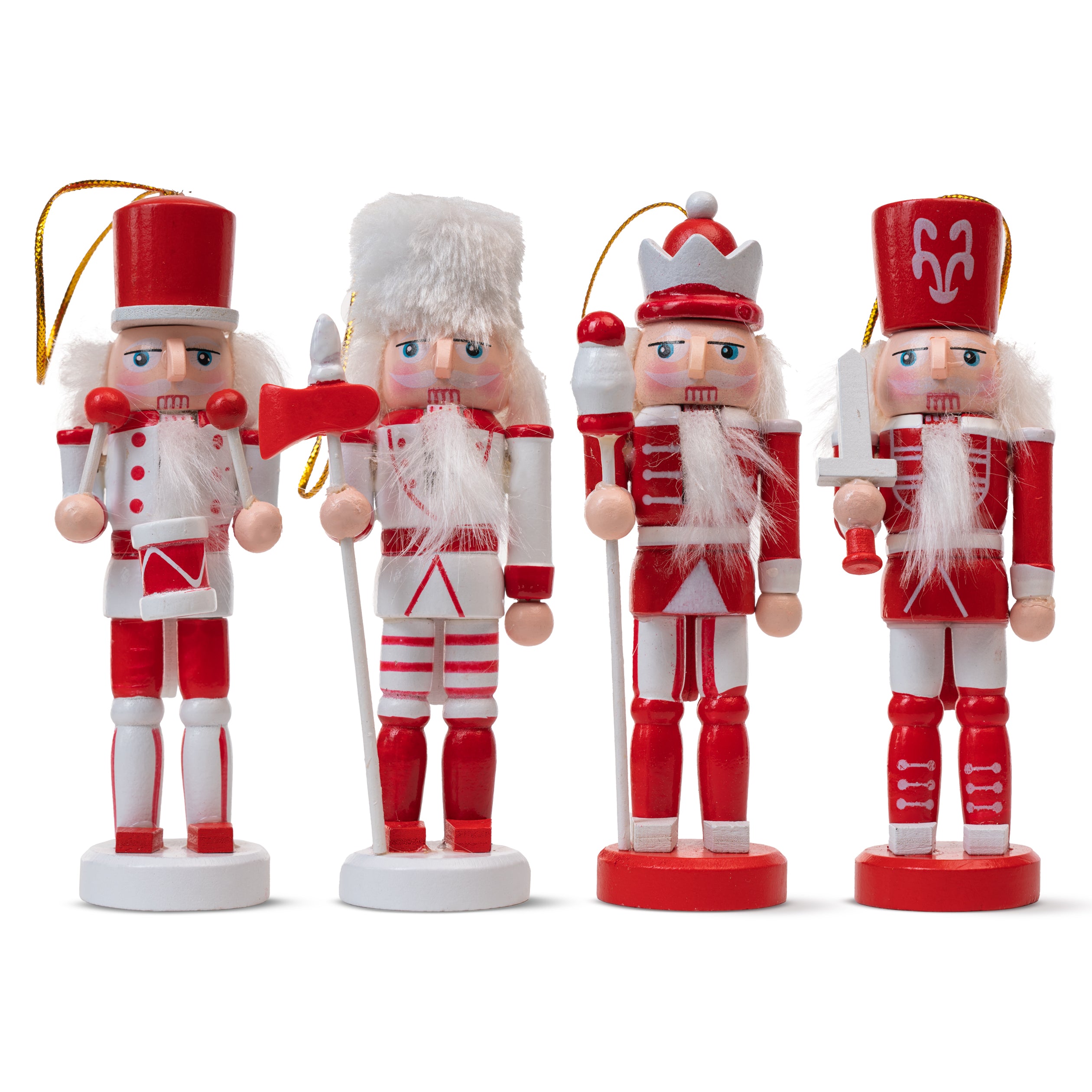 Zawieszki na choinkę Dziadek Do orzechów 4szt.