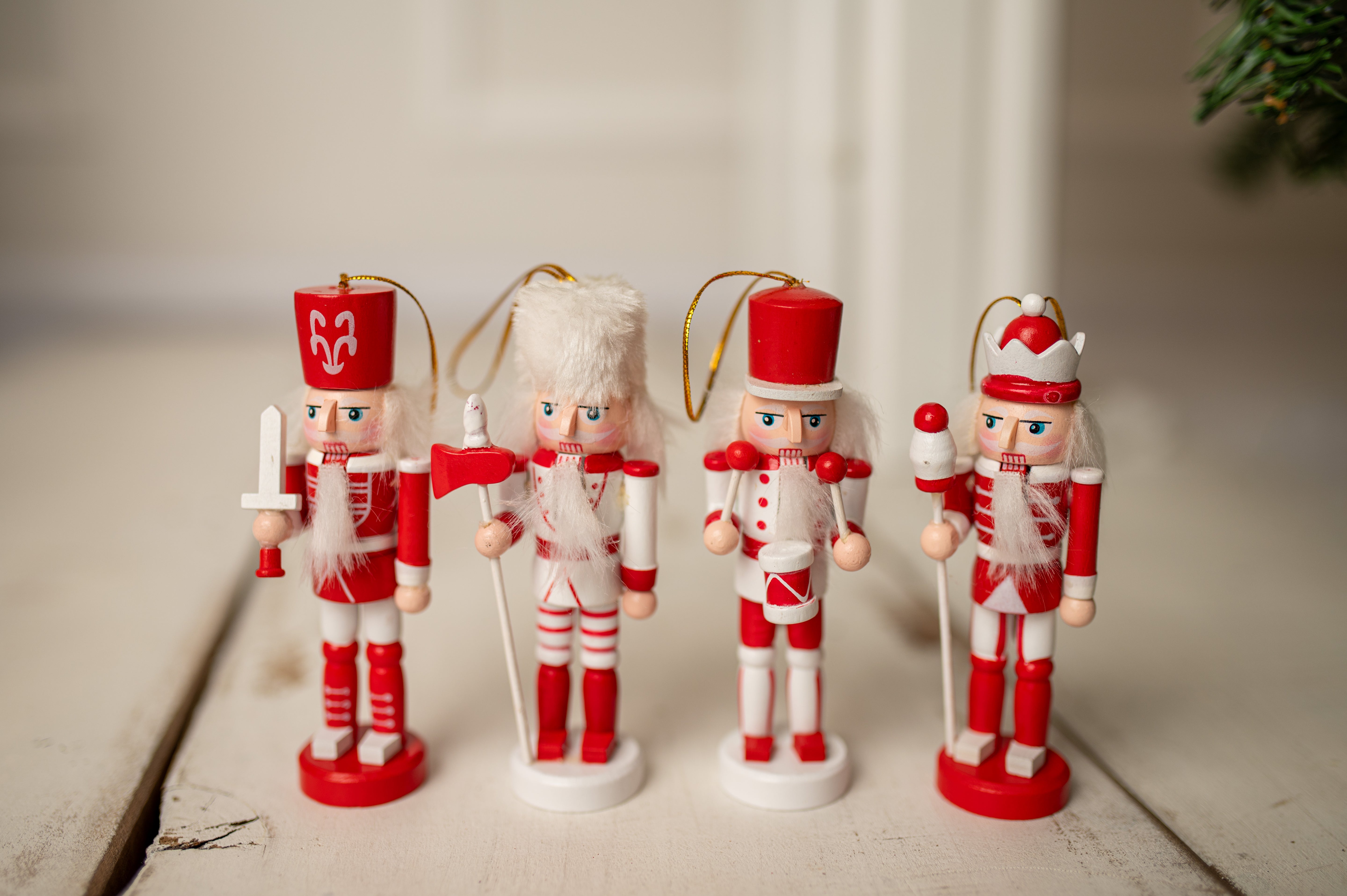 Zawieszki na choinkę Dziadek Do orzechów 4szt.