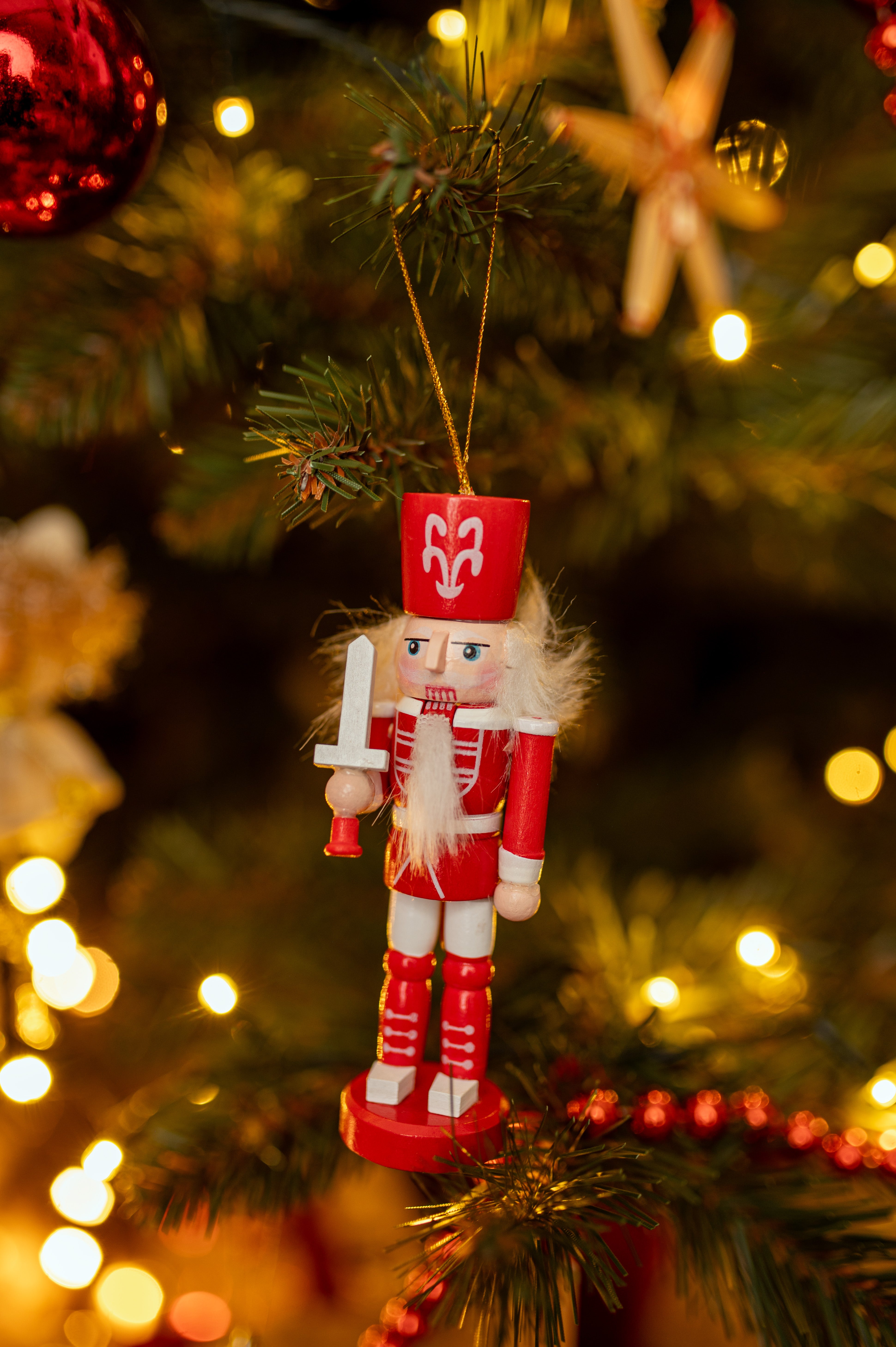 Zawieszki na choinkę Dziadek Do orzechów 4szt.