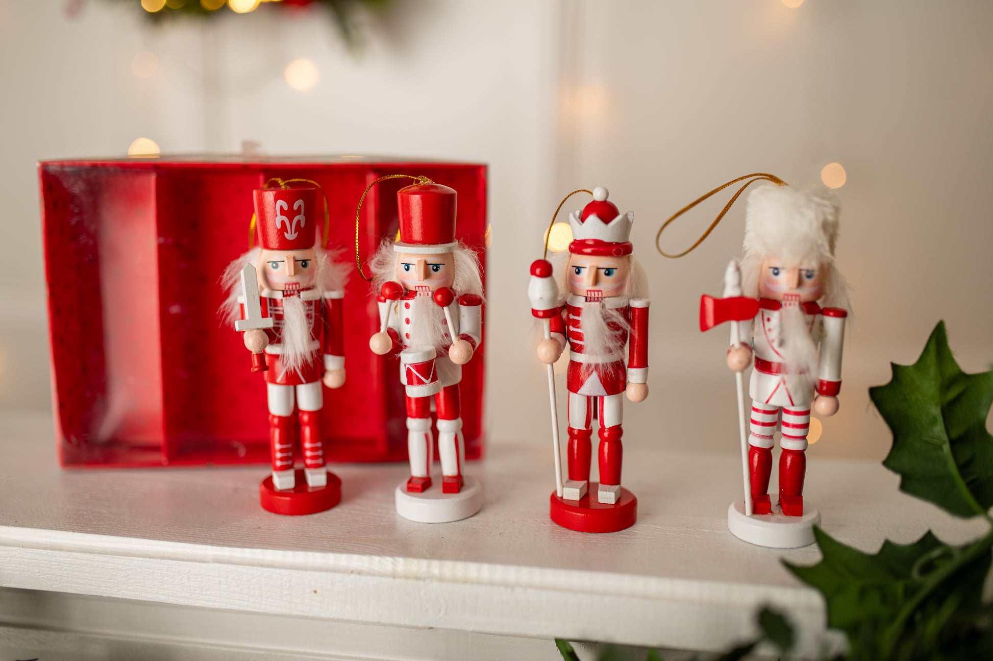 Zawieszki na choinkę Dziadek Do orzechów 4szt.