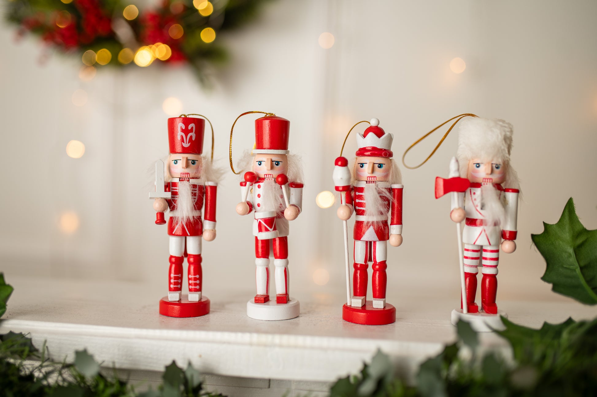 Zawieszki na choinkę Dziadek Do orzechów 4szt.