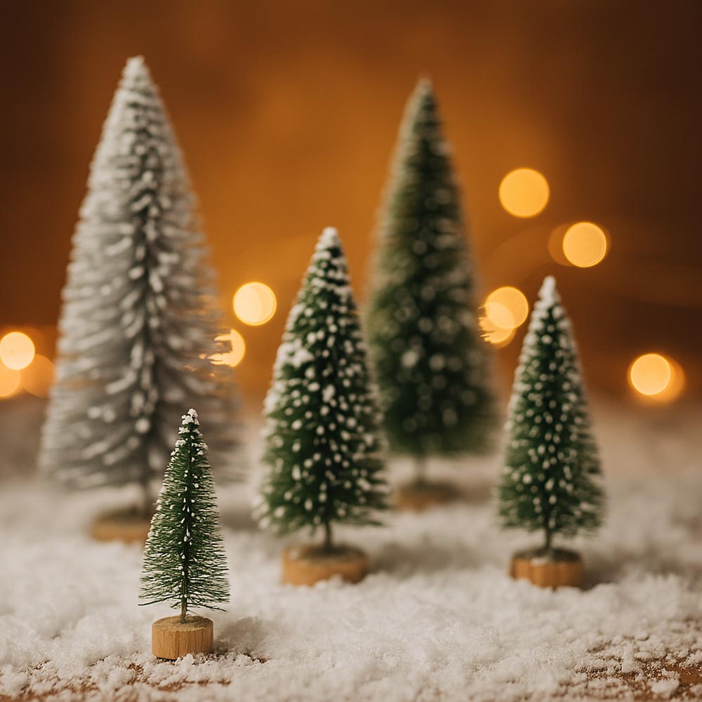 Zestaw Miniaturowych Choinek